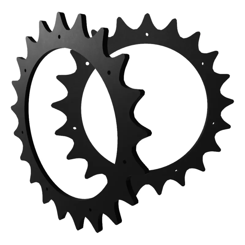 anyprint3d Traktions-Spikes Set aus schwarzem rTitan (recyceltes ABS) für Parkside Mähroboter PMRA 20-Li Serie zur Verbesserung des Grips auf dem Rasen.