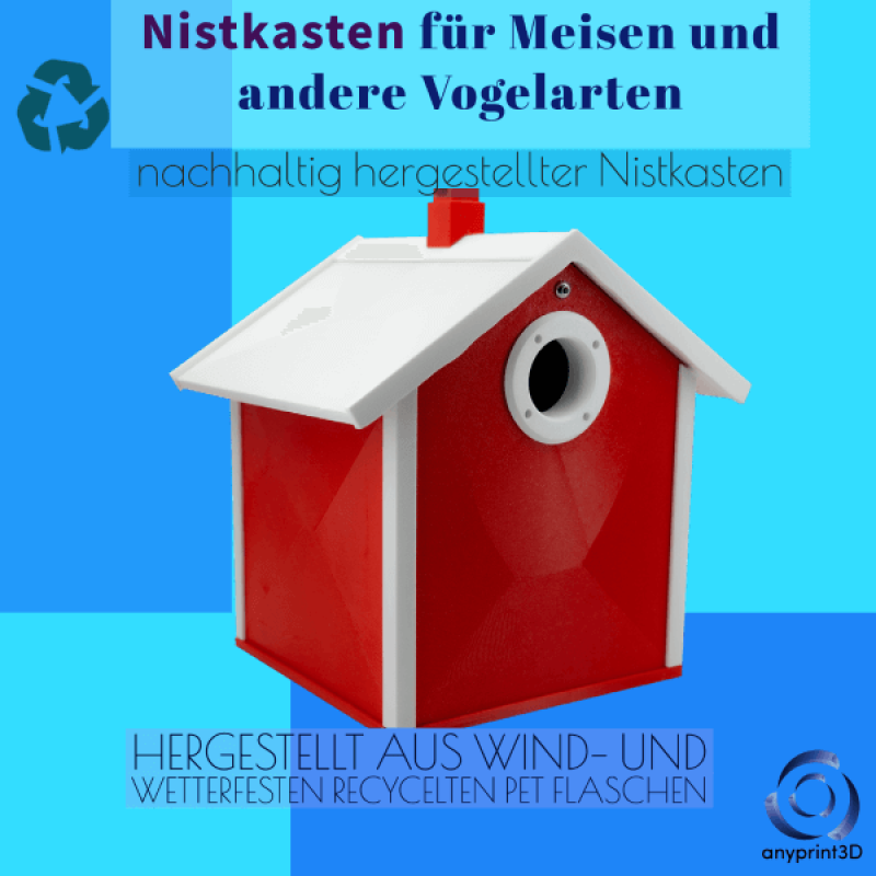 Nistkasten für Meisen Frontansicht