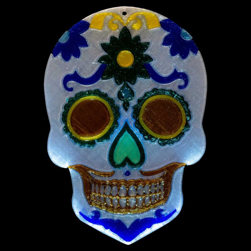 Sugar Skull light-blue