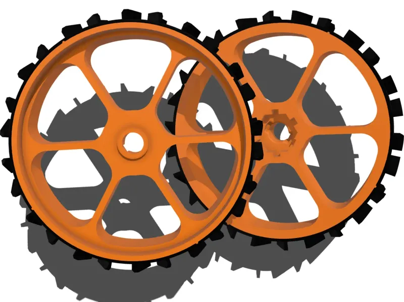 2 Stk Antriebsräder WORX Landroid M - WR141E / WR142E / WR143E / WR165E / WR167E