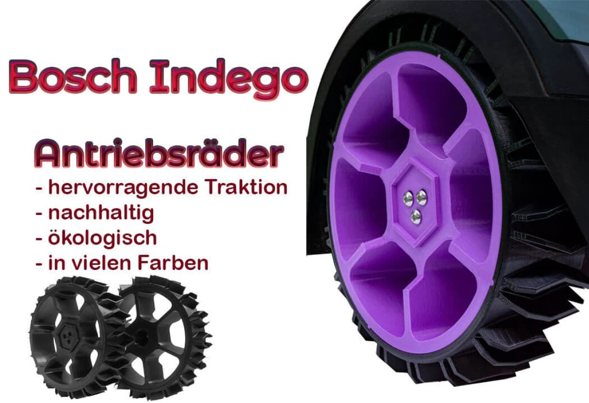 drive wheels for bosch indego lawnmowers