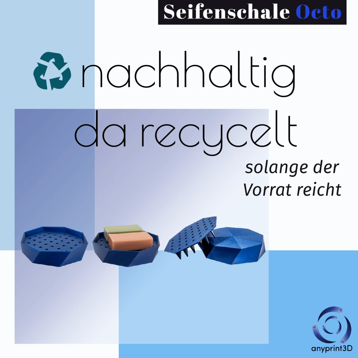 recycelte Seifenschalte