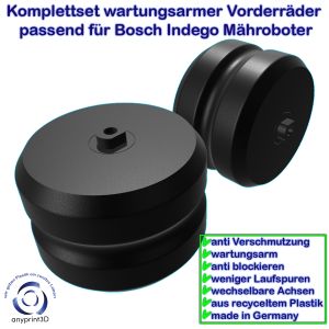 2er Set Bosch Indego Vorderräder anti-Schmutz