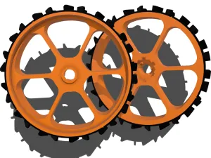 2 Stk Antriebsräder WORX Landroid M - WR141E / WR142E / WR143E / WR165E / WR167E